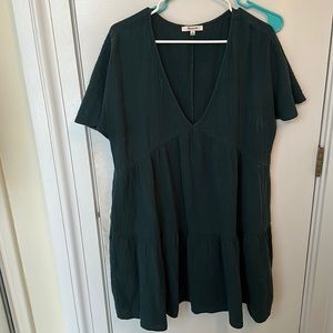 Madewell dark green dress
